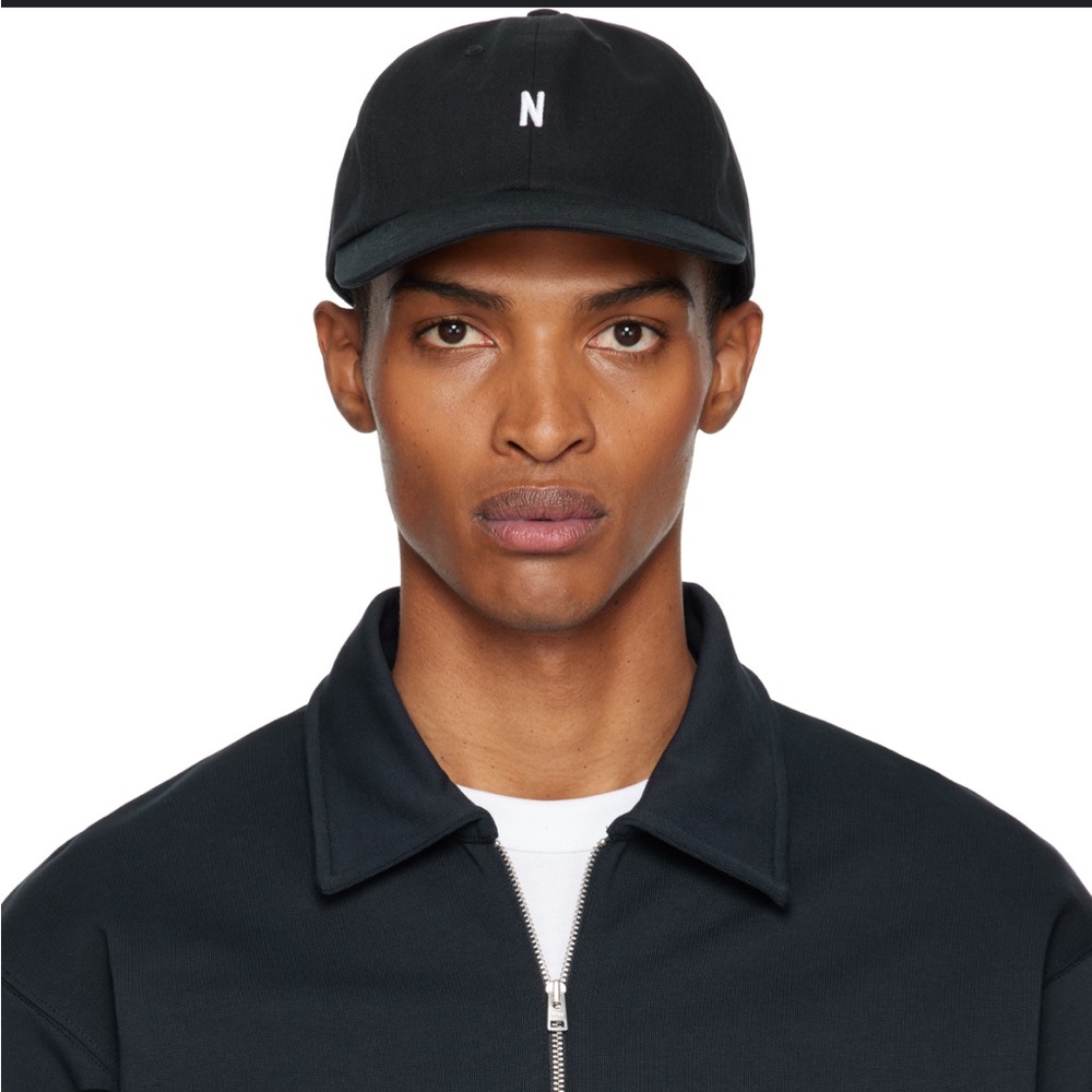 Norse Projects Black Twill Sports Hat